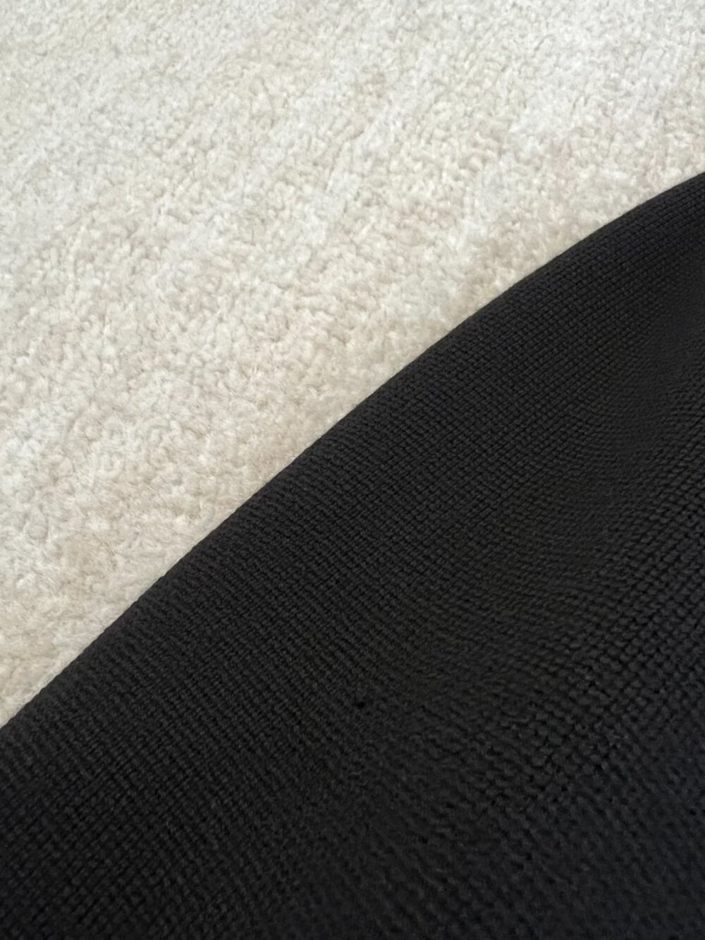 Eileen Fisher Black Merino Wool Button Up Cardigan Sweater Jacket M - Picture 8 of 10
